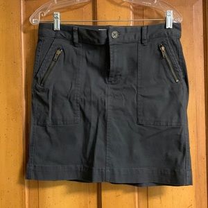 Cargo mini mini skirt dark grey color
